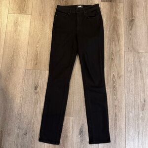 Paige Denim Hoxton Black Skinny Ankle Crop Jeans Size 26